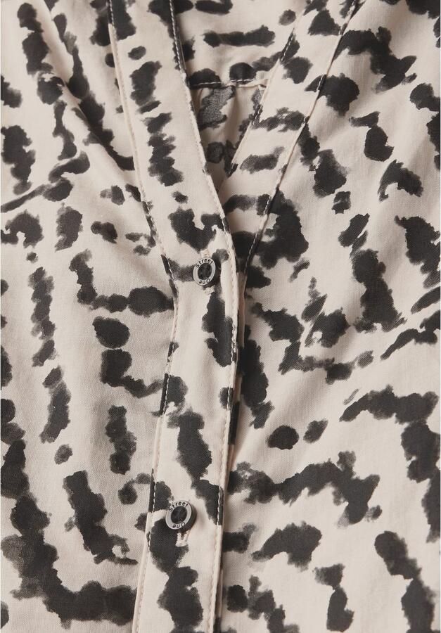 STREET ONE Gedessineerde blouse met tape-details en grafisch patroon - Foto 3