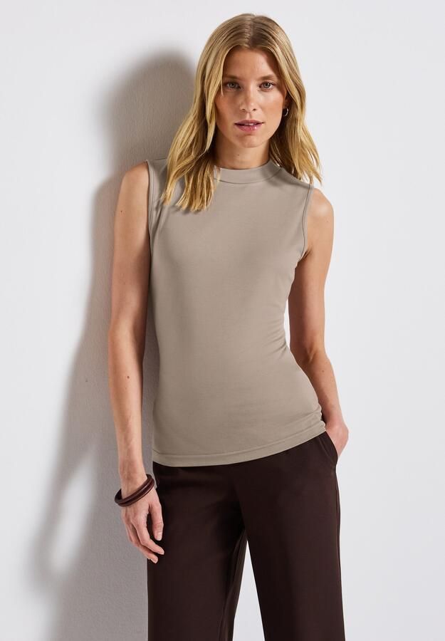 STREET ONE Geribde tanktop met ribstructuur - Foto 3