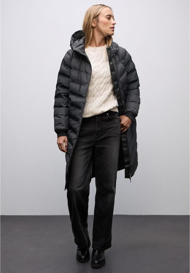 STREET ONE Gewatteerde jas Damesjas met capuchon en gelijmde naden - Foto 3