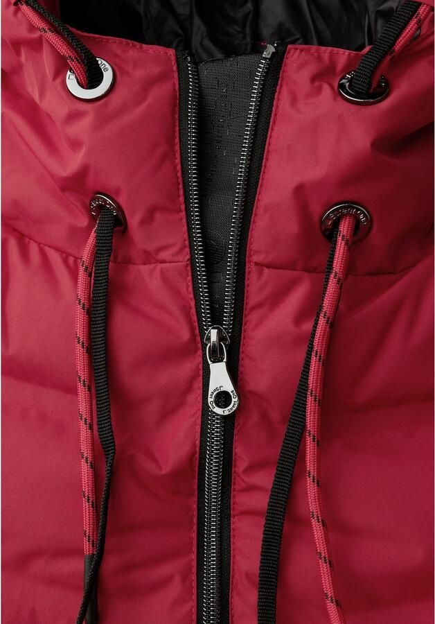 STREET ONE Gewatteerde jas Damesjas met capuchon en gelijmde naden