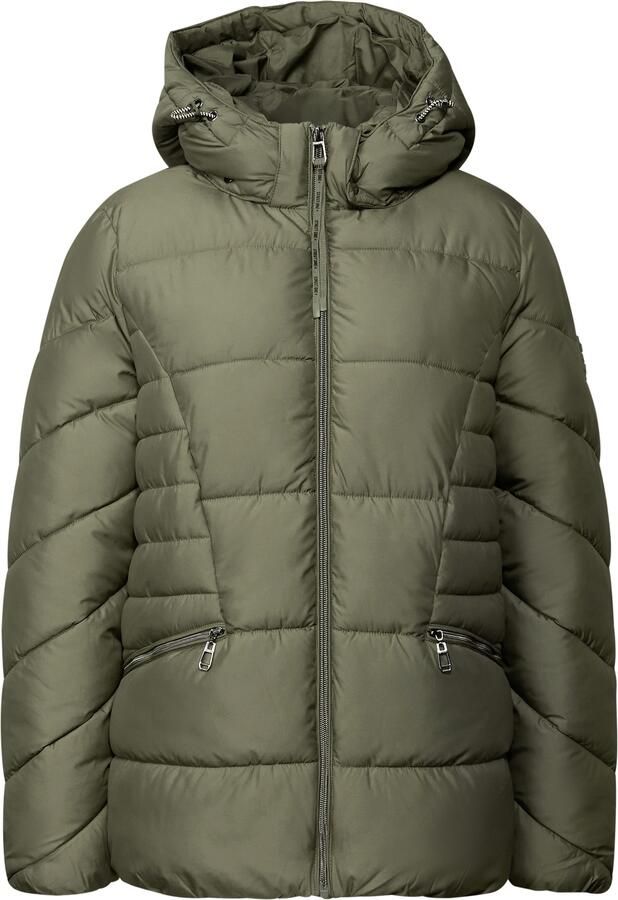 STREET ONE Gewatteerde jas met een capuchon - Foto 2