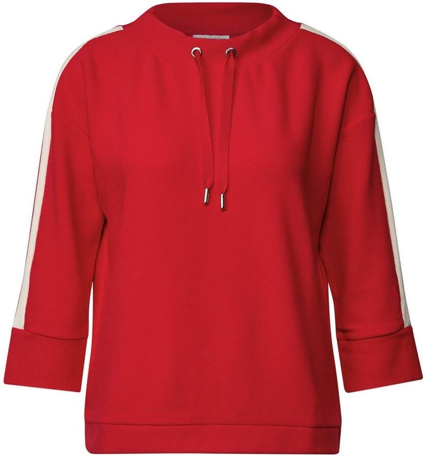 STREET ONE Hoodie Otto shirt met tape