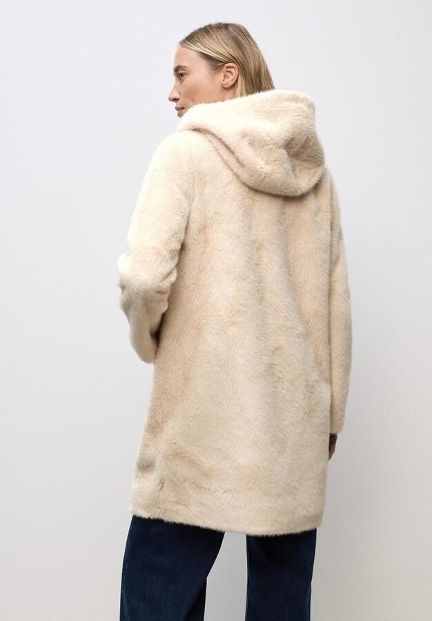 STREET ONE Lange jas van imitatiebont Nepbont met capuchon - Foto 5