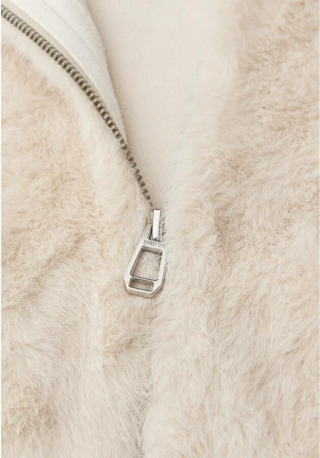 STREET ONE Lange jas van imitatiebont Nepbont met capuchon