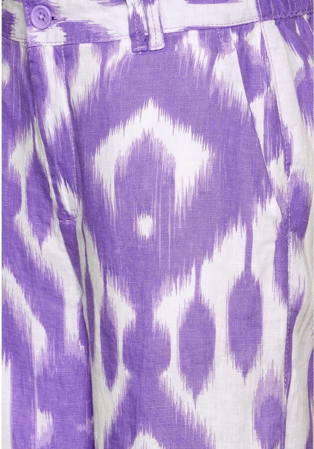 STREET ONE Linnen broek Zomerbroek met ikat-motief - Foto 2