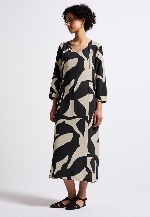 STREET ONE Midi-jurk met grafisch patroon en 3 4-mouwen - Foto 7