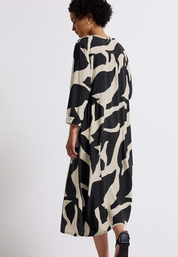 STREET ONE Midi-jurk met grafisch patroon en 3 4-mouwen - Foto 5