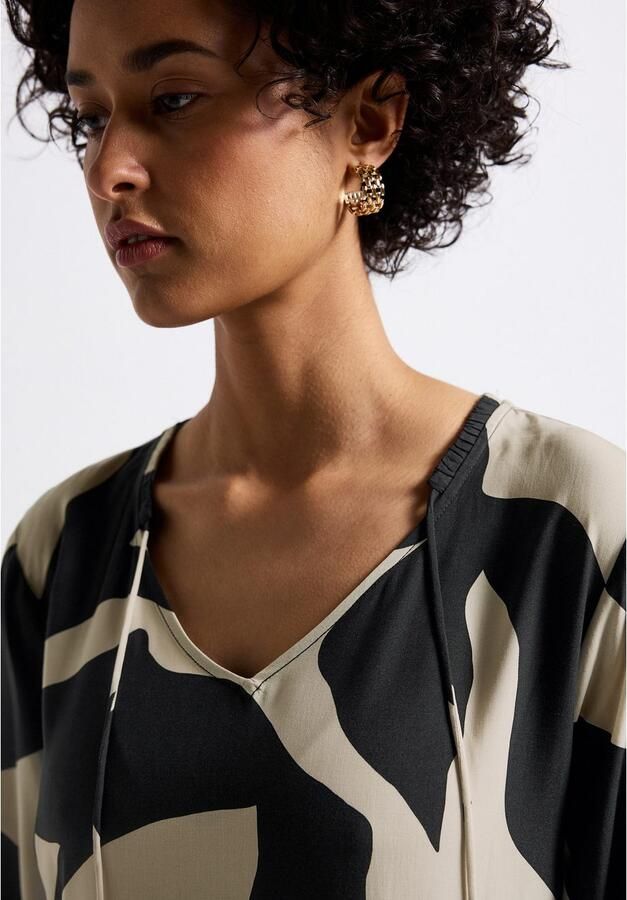 STREET ONE Midi-jurk met grafisch patroon en 3 4-mouwen - Foto 3