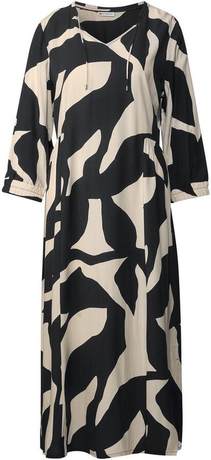 STREET ONE Midi-jurk met grafisch patroon en 3 4-mouwen - Foto 6