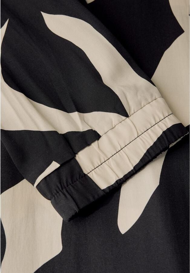 STREET ONE Midi-jurk met grafisch patroon en 3 4-mouwen