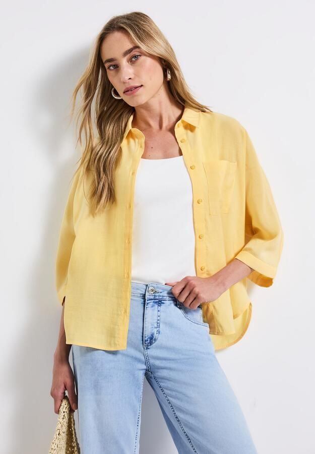 STREET ONE Overhemdblouse met borstzak - Foto 5