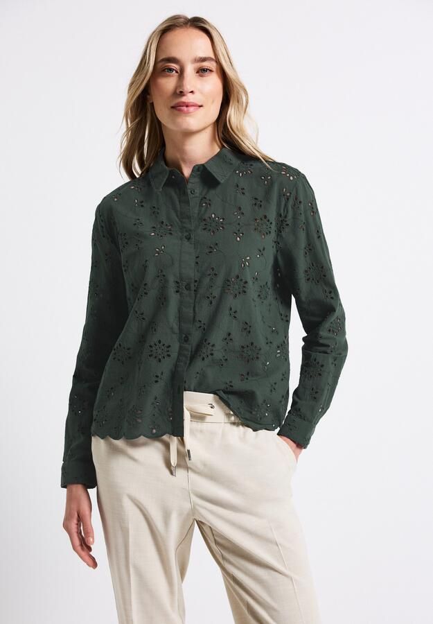 STREET ONE Overhemdblouse met broderie anglaise - Foto 4