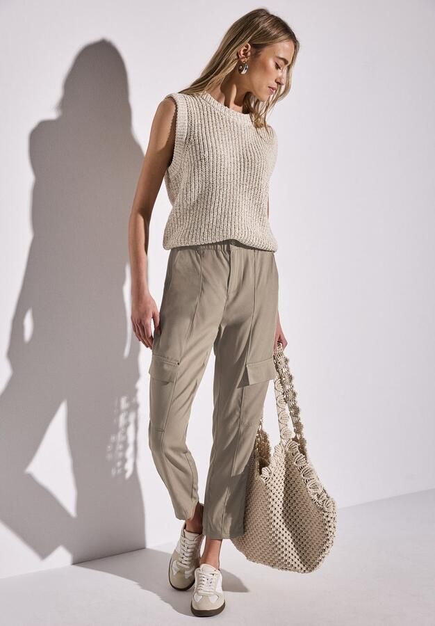 STREET ONE Paperbag-broek in cargo-look - Foto 5