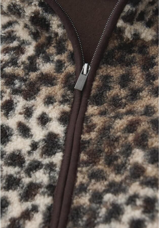 STREET ONE Pluche jas met capuchon met leopatroon - Foto 2