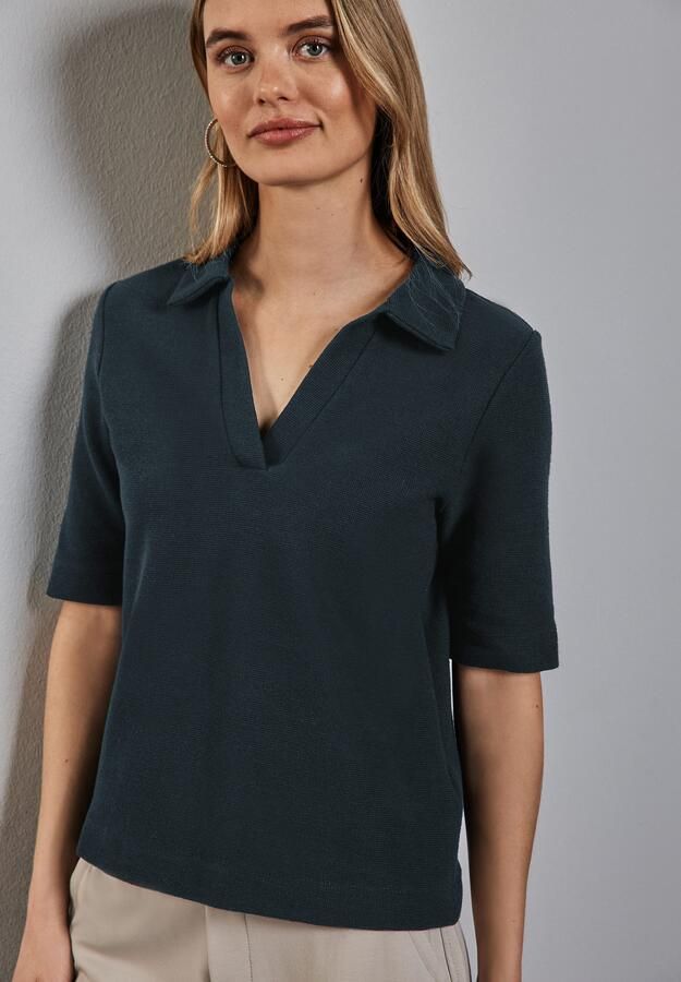 STREET ONE Poloshirt met structuur - Foto 6