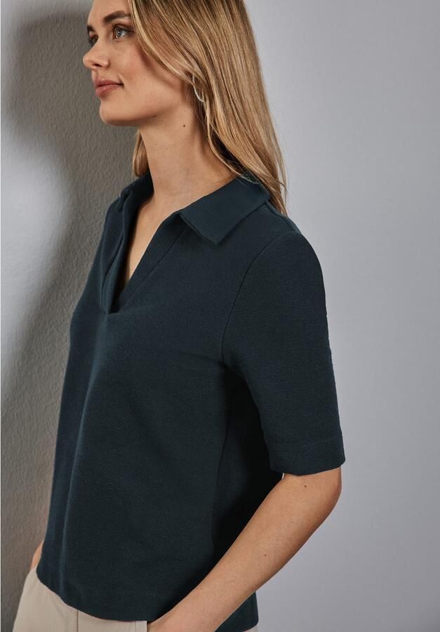 STREET ONE Poloshirt met structuur - Foto 2