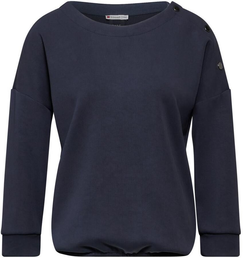 STREET ONE Shirt met 3 4 mouwen in silk look