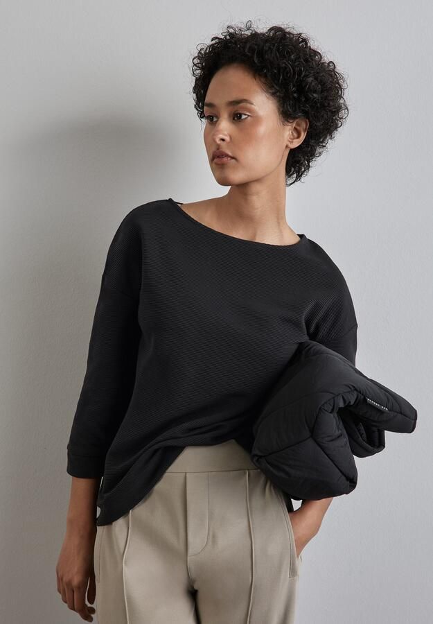 STREET ONE Shirt met 3 4 mouwen in structuuroptica - Foto 5