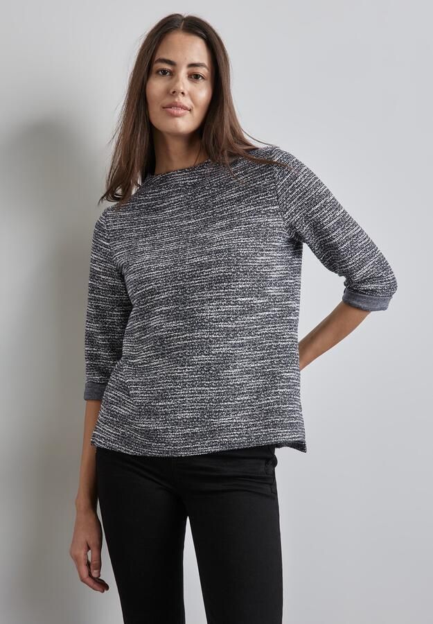 STREET ONE Shirt met 3 4 mouwen met bouclé structuur - Foto 5