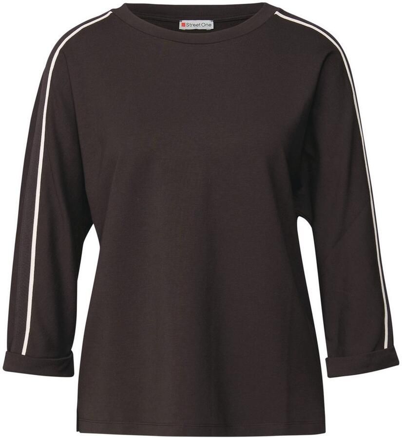 STREET ONE Shirt met 3 4 mouwen met galons