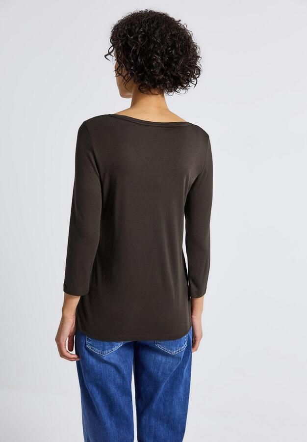 STREET ONE Shirt met 3 4 mouwen met knoopdetail - Foto 4