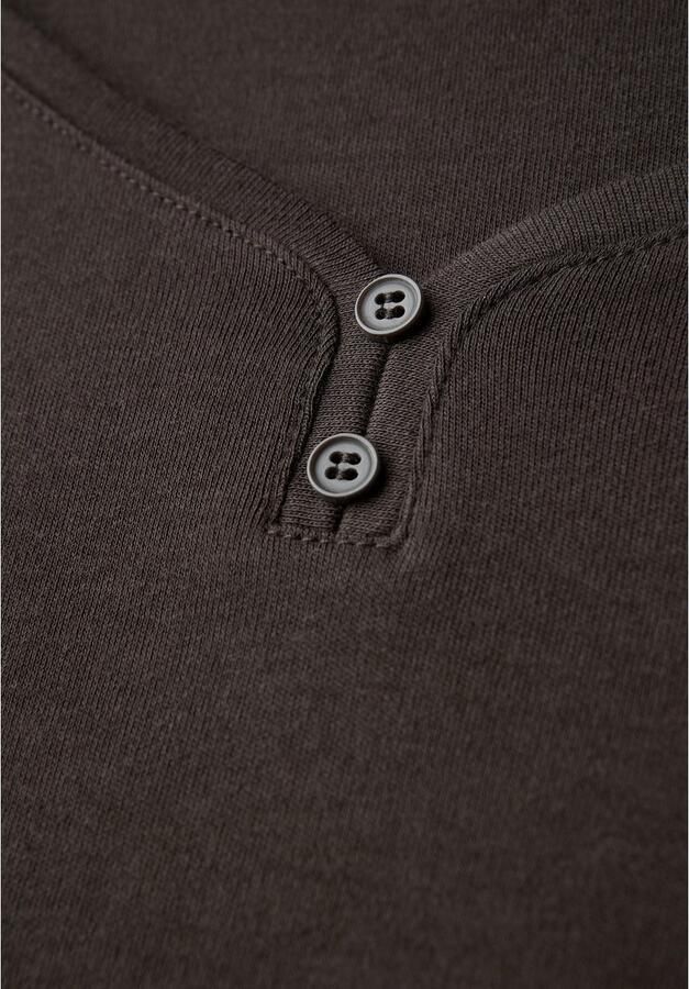 STREET ONE Shirt met 3 4 mouwen met knoopdetail - Foto 3