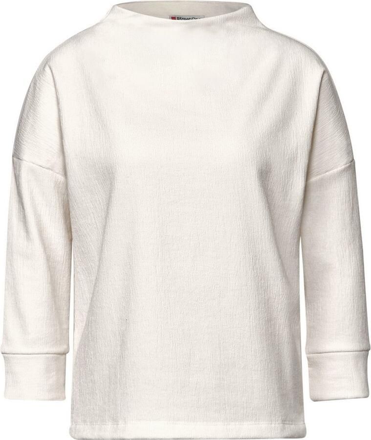 STREET ONE Shirt met 3 4 mouwen met structuur