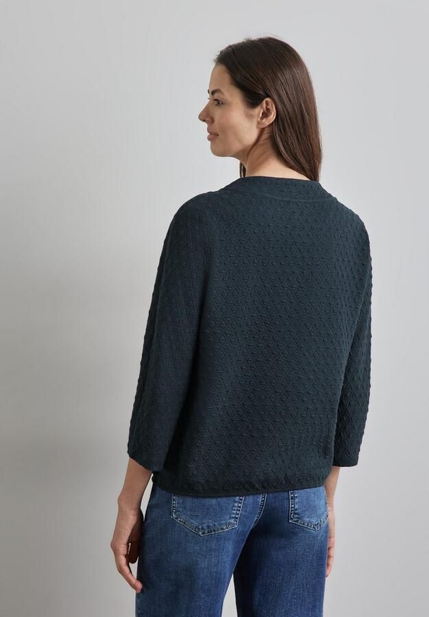 STREET ONE Shirt met 3 4 mouwen met structuurpatroon - Foto 4