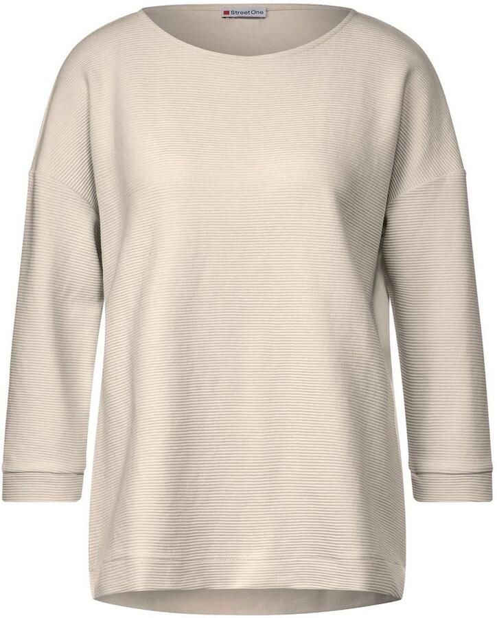 STREET ONE Shirt met 3 4-mouwen met structuurpatroon