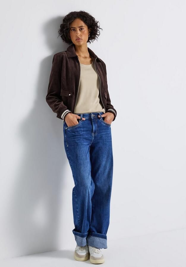 STREET ONE Shirt met 3 4 mouwen Style Pania in basic-stijl met ronde hals - Foto 5