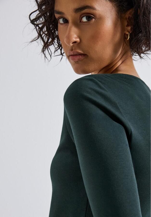 STREET ONE Shirt met 3 4 mouwen Style Pania in basic-stijl met ronde hals - Foto 2