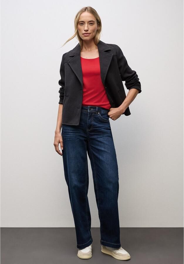 STREET ONE Shirt met 3 4 mouwen Style Pania in basic-stijl met ronde hals - Foto 2