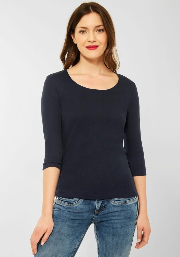 STREET ONE Shirt met 3 4-mouwen Style Pania met extra voering aan de voorkant - Foto 5