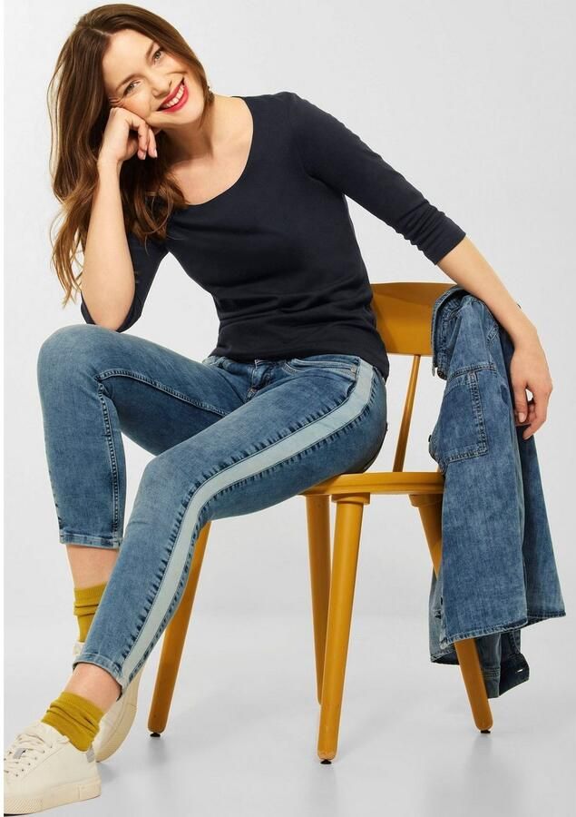 STREET ONE Shirt met 3 4-mouwen Style Pania met extra voering aan de voorkant - Foto 3