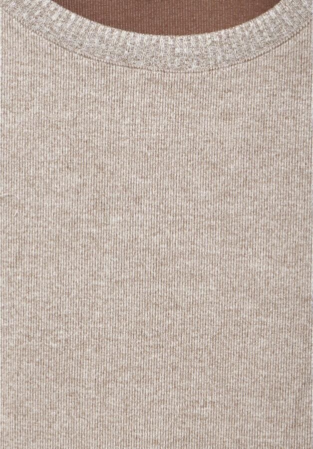 Street One Beige Gebreide Ronde Hals Trui Beige Dames - Foto 2