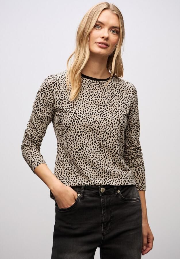 STREET ONE Shirt met lange mouwen met animal-print leo-patroon - Foto 5