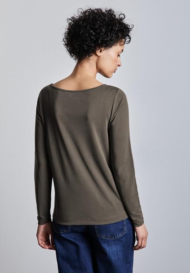 STREET ONE Shirt met lange mouwen met belettering - Foto 5