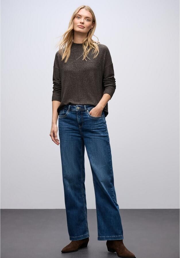 STREET ONE Shirt met lange mouwen met een rijgkoord bij de zoom - Foto 2