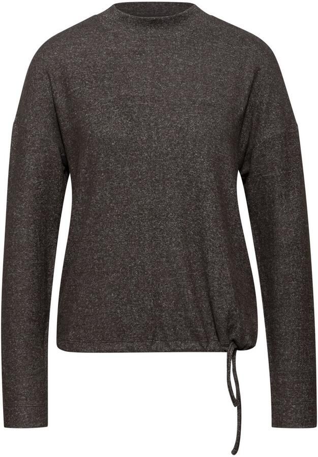 STREET ONE Shirt met lange mouwen met een rijgkoord bij de zoom - Foto 4