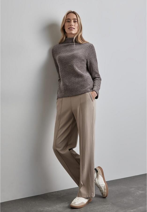 STREET ONE Shirt met lange mouwen met gemetalliseerde vezels - Foto 4