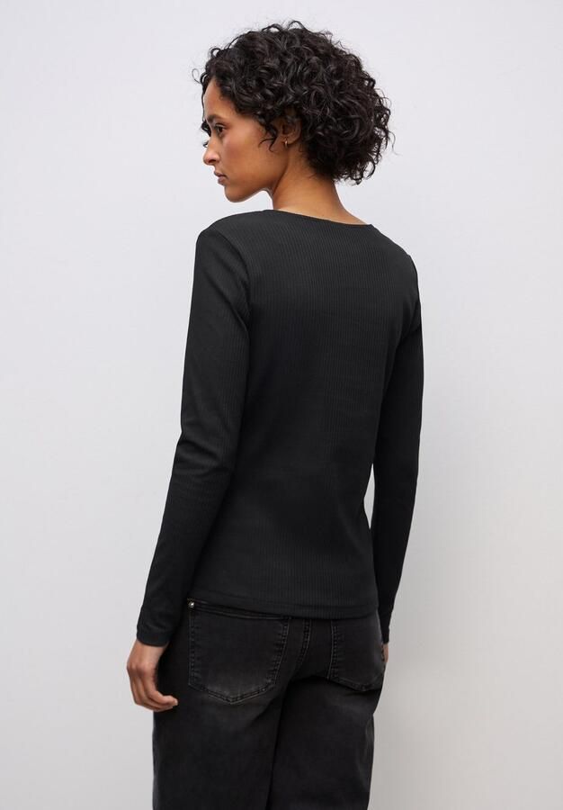 STREET ONE Shirt met lange mouwen met hartvormige halslijn - Foto 5