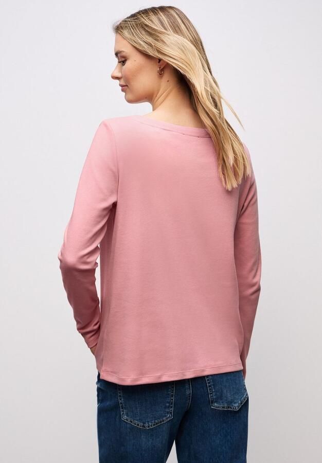 STREET ONE Shirt met lange mouwen met print wording print in leo-look - Foto 3