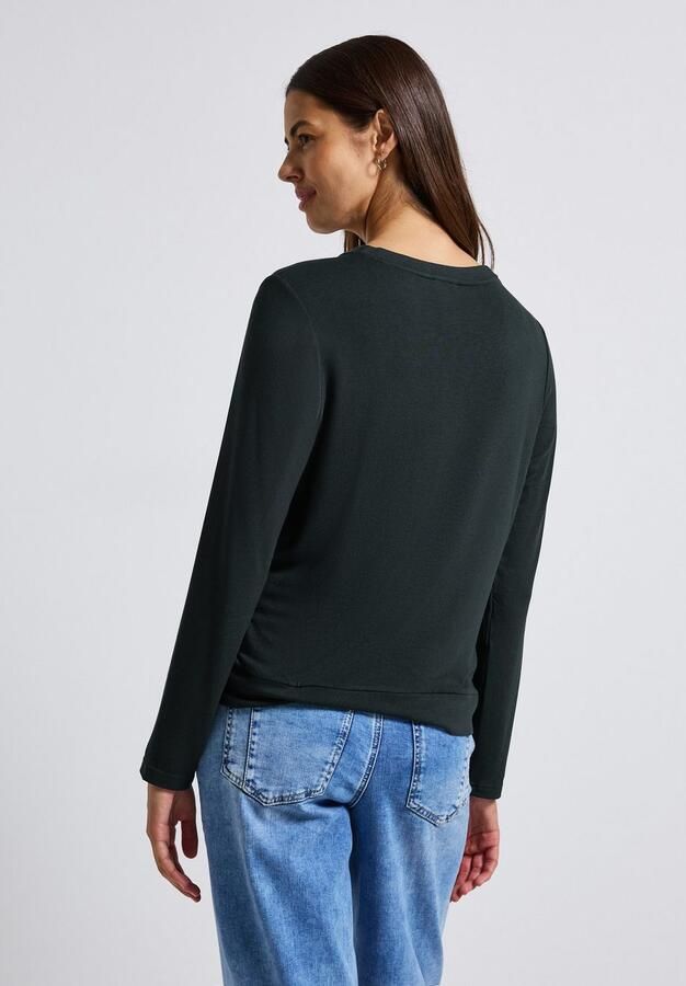 STREET ONE Shirt met lange mouwen met v-hals - Foto 3