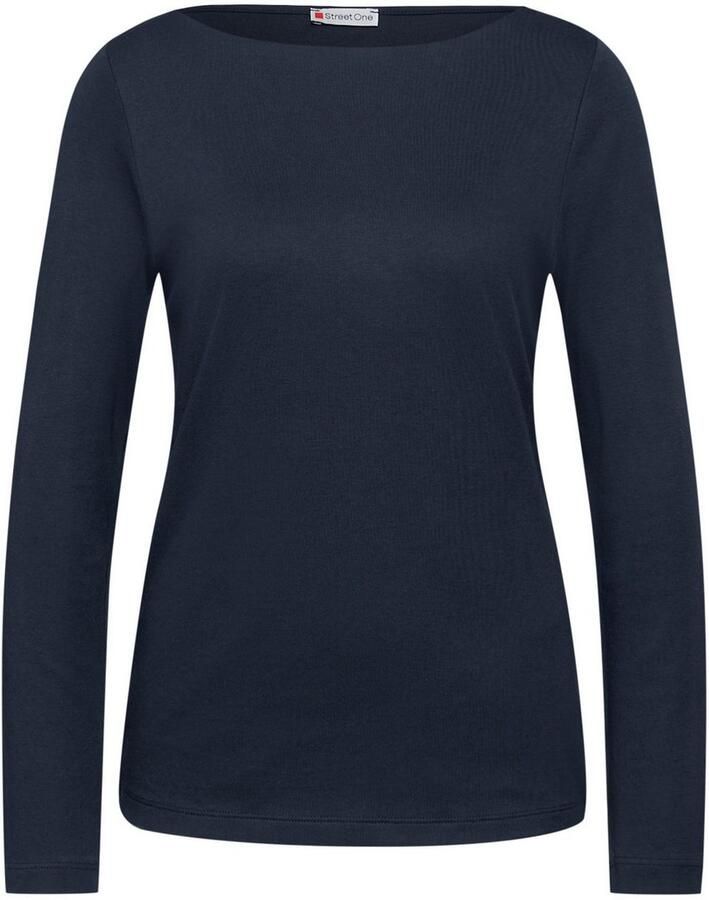 STREET ONE Shirt met lange mouwen Style Lanea met boothals
