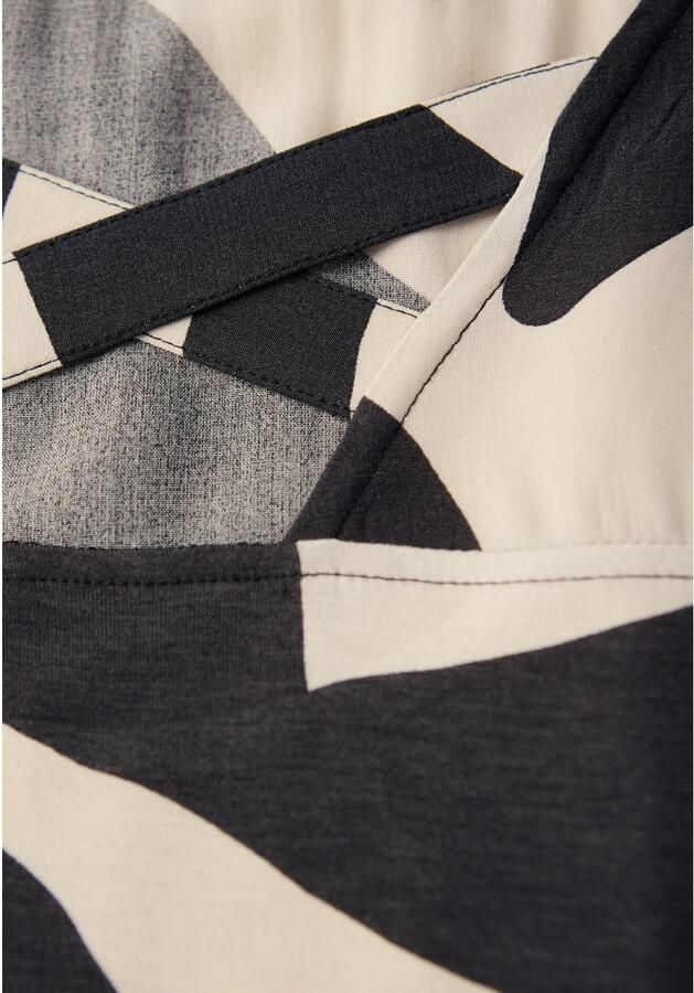 STREET ONE Shirt met print met banddetail op de rug en grafisch patroon - Foto 2