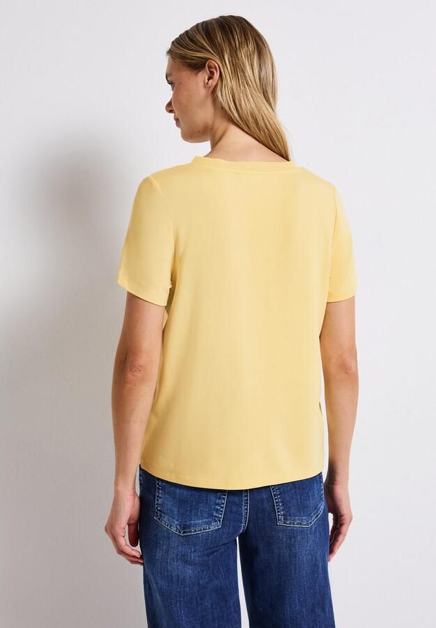 STREET ONE Shirt met V-hals van viscose-stretch - Foto 4