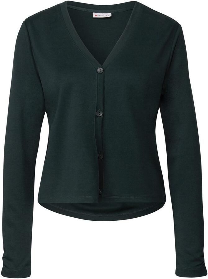 STREET ONE Shirtjasje in silk-look