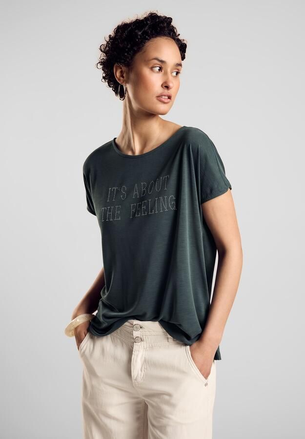 STREET ONE Shirttop met belettering - Foto 7
