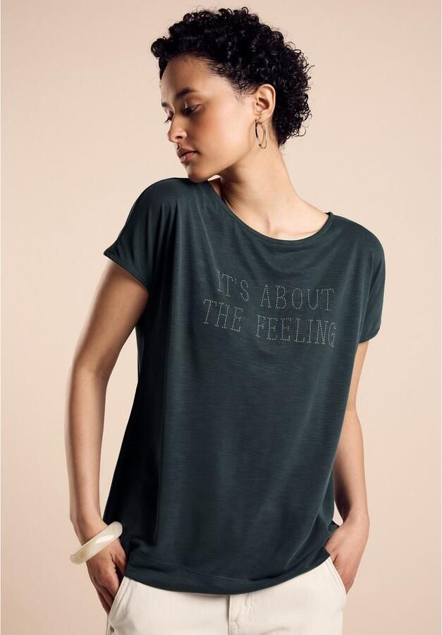 STREET ONE Shirttop met belettering - Foto 3