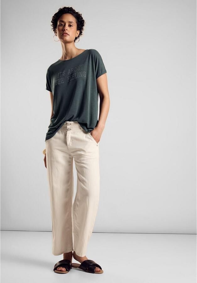 STREET ONE Shirttop met belettering - Foto 4